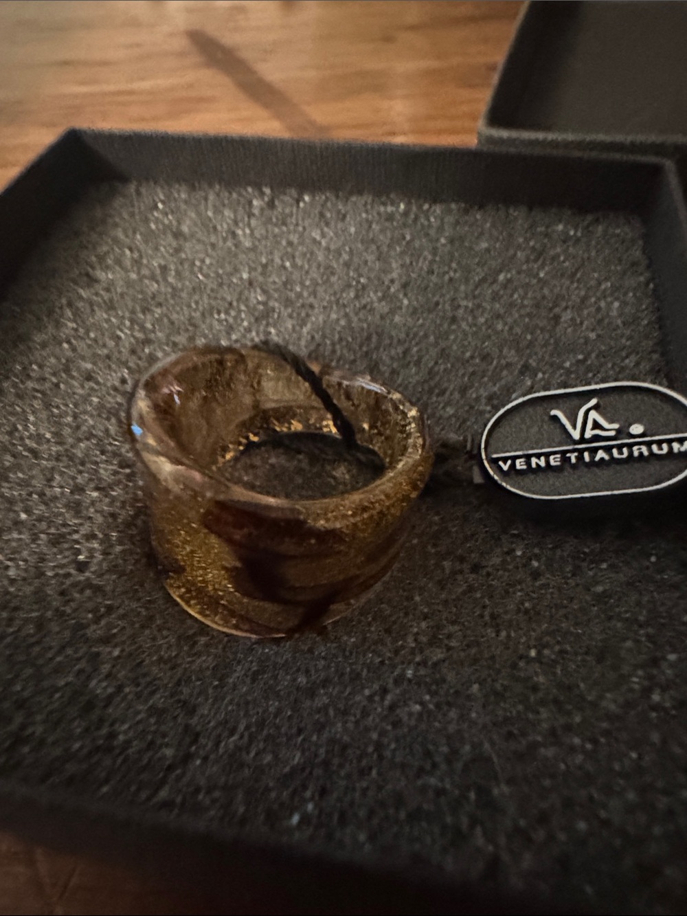 Vintage Murano Glass w Gold